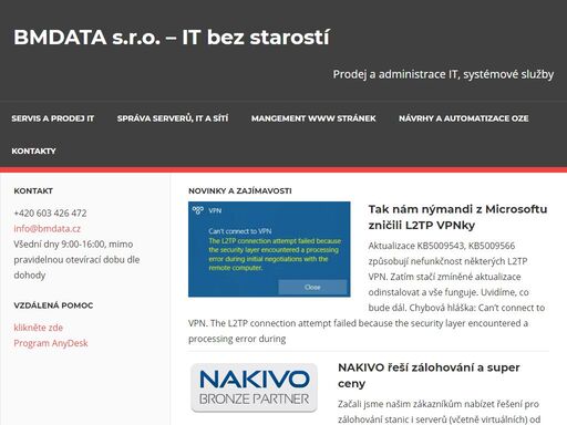 servis výpočetní techniky, it outsourcing