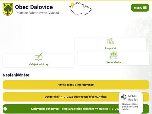 obec dalovice se nachází v okrese karlovy vary, kraj karlovarský kraj.