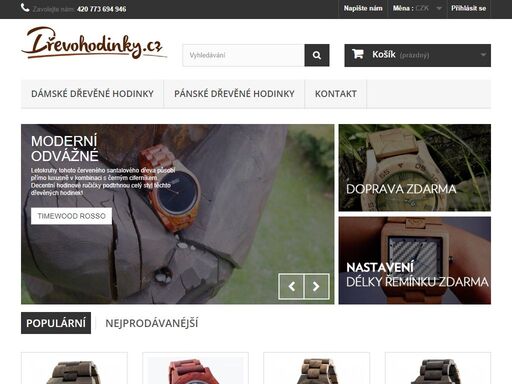 internetový obchod dřevohodinky.cz se zabývá prodejem stylových dřevěných hodinek. jedná se o stylové a kvalitní dřevěné hodinky, které využívají precizní japonské hodinové strojky společnosti citizen nebo švýcarské strojky ronda.