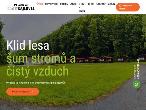 rodinný kemp kajlovec: chatky, pokoje, karavanová stání i místa pro stany. čisté zázemí, klidná lokalita a tipy na výlety v okolí. rezervujte online.