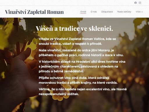 objevte rodinné vinařství zapletal ve valticích. tradice, přírodní vína, piwi odrůdy a jedinečné degustace. rezervujte si zážitek nebo objednávejte vína!