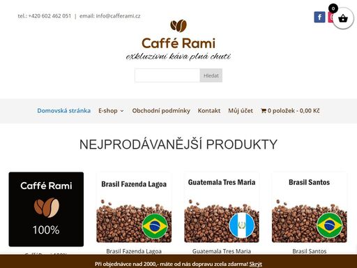 náš eshop je plný čerstvé kávy exkluzivní chuti. čeká na vás přes 18 druhů arabika kávy a gourmet kávy skladem. objednejte a brzy ji budete mít doma.