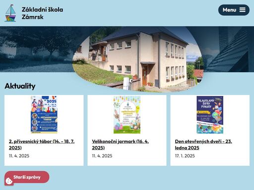 základní škola zámrsk je malotřídní škola s pěti ročníky ve dvou třídách, jejíž součástí je školní družina a školní jídelna – výdejna. výuka všech ročníků probíhá podle školního vzdělávacího programu pro základní vzdělávání malí robinsoni.