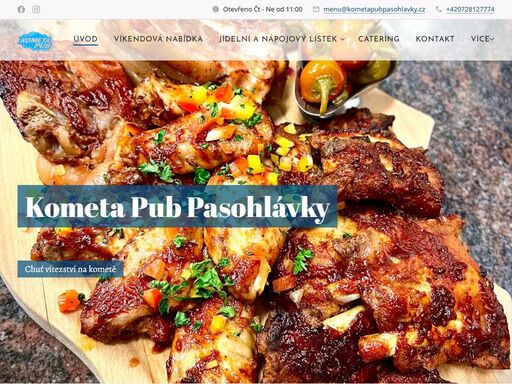 kometa pub pasohlávky – skvělá restaurace s tradiční českou kuchyní, grilovanými specialitami a příjemným prostředím. navštivte nás a vychutnejte si výborné jídlo v pasohlávkách.