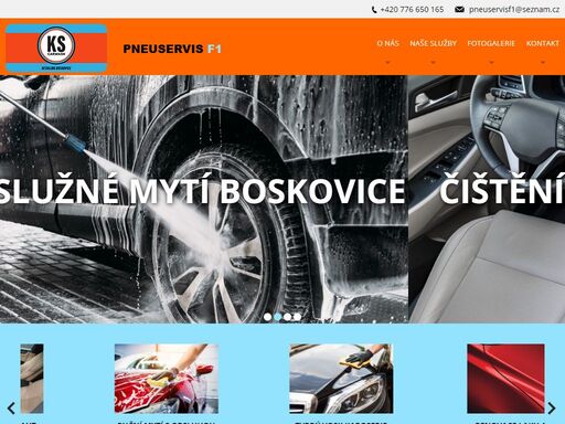 firma pneuservis f1 poskytuje komplexní služby pneuservisu v boskovicích. provozují také bezkontaktní samoobslužnou myčku, která je vysoce šetrná k laku vašeho vozu!