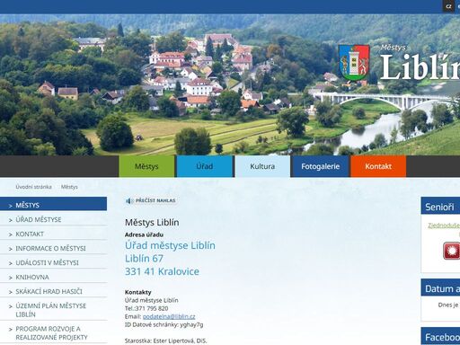 oficiální stránky obce liblín