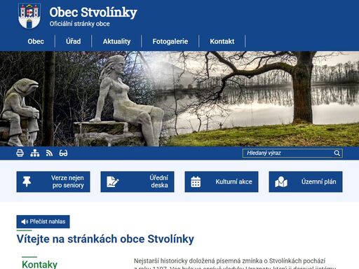 oficiální stránky obce stvolínky