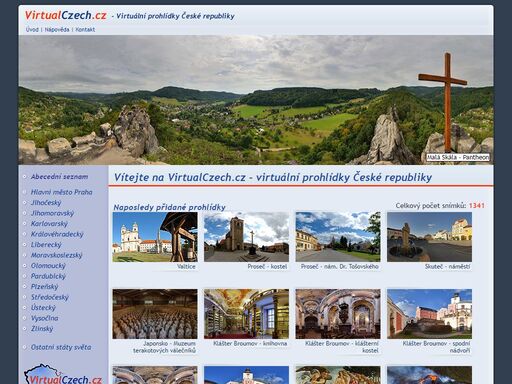 virtual czech republic - virtuální prohlídka / virtual tour české republiky od virtualpanorama. fullscreen panoramas of the czech republic.