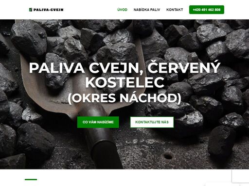 paliva cvejn - prodej a odvoz paliv - hnědé uhlí, černé uhlí, koks. sídlíme v červeném kostelci v okrese náchod. navštivte naši stránku pro více informací.