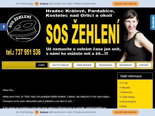 sos žehlení - žehlení prádla hradec králové, pardubice a široké okolí. opravy oděvů
