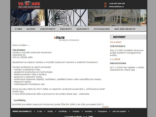 www.valdhans.cz