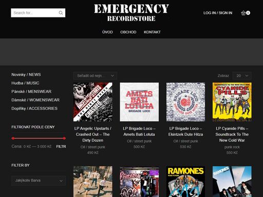 emergency records - punk rock lp´s & music merchandise