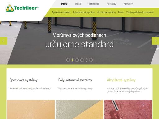 techfloor s.r.o. - komplexní nabídka základních technologických způsobů realizací nových nebo sanace poškozených průmyslových podlah