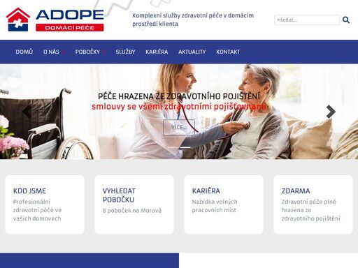 domácí péče - profesionální ošetřovatelská péče ve vašich domovech