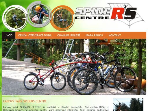 lanový park spiders centre se nachází v těsném sousedství ski centra říčky v orlických horách. lanové centrum vám nabízíme zdolávání malého, středního či velkého okruhu, přejezd gravitační lanovkou nad hlubokým potokem. nejmenší mohou, za dohledu doprovodu, pilovat lezecký um v miniparku, zde je i posezení přímo v centru dění a občerstvení.