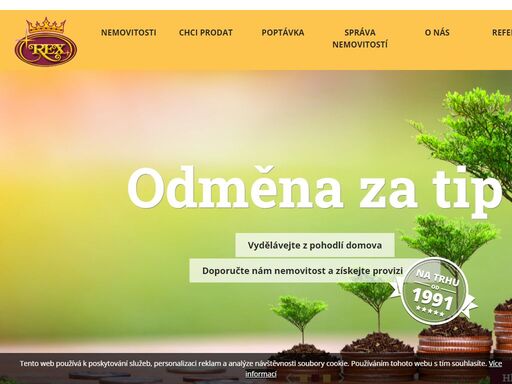 firma rex - zprostředkování prodeje a koupě všech druhů nemovitostí