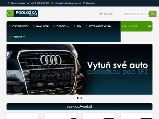 podložka pod spz - ( 3d podznačka pod spz) pro značky škoda, volkswagen, bmw, fiat, mercedes, ford, audi, honda, hyundai, toyota, iveco