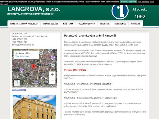 patentová kancelář, ochranné známky langrova, s.r.o.