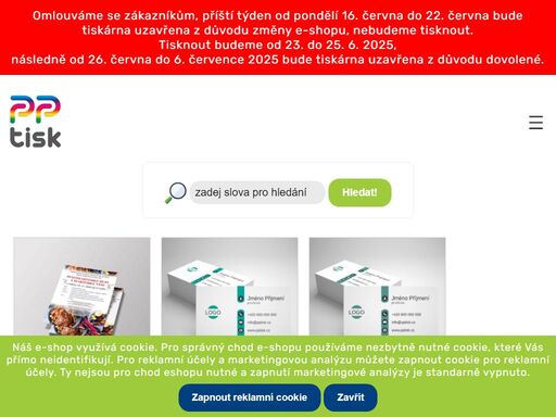 vytiskneme vizitky, letáky, brožury, katalogy nebo připravíme a navrhneme grafiku, loga