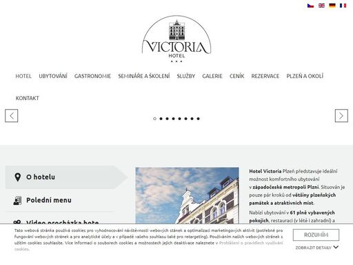 hotel victoria plzeň je renovovaný měšťanský dům z počátku dvacátého století. 