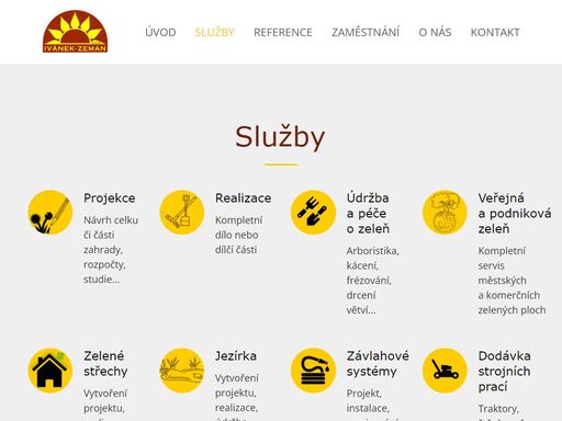 jsme firma s 25letou tradicí z frýdku-místku, která vám ráda navrhne, založí a opečuje vaši zahradu, jezírko, trávník a velkým podnikům veškeré travnaté plochy.