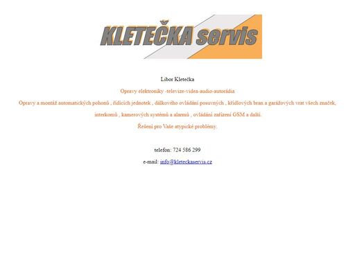 www.kleteckaservis.cz