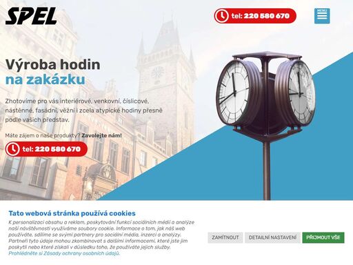 nechte si vyrobit hodiny na zakázku. firma spel praha provádí výrobu venkovních a interiérových hodin – číslicových, analogových i atypických. v nabídce je také montáž a servis.