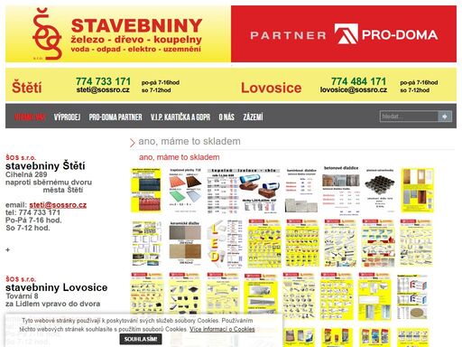 stavebniny šos s.r.o.