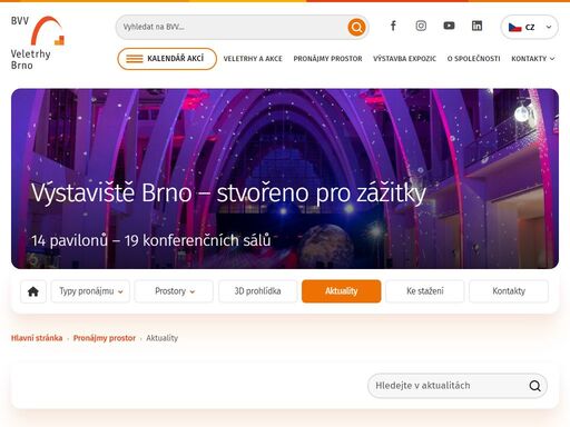 uspořádejte akci na brněnském výstavišti! pronájem sálu, konferenční místnosti či rovnou celého pavilonu zajistí tým profesionálů.