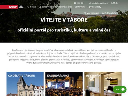 oficiální portál města tábor pro turistiku, kulturu a volný čas.