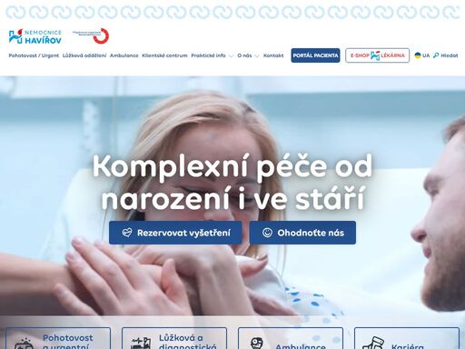 jsme jediné akutní lůžkové zdravotnické zařízení na území města havířova a poskytujeme zdravotní služby až 130 000 obyvatelům havířova a okolí.