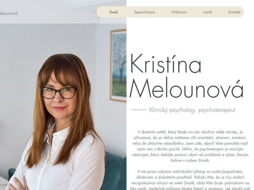 psychoterapie s ordinací ve starém plzenci
www.melounova.cz
mgr. kristína melounová - psychoterapeut, klinický psycholog, psycholog, terapie