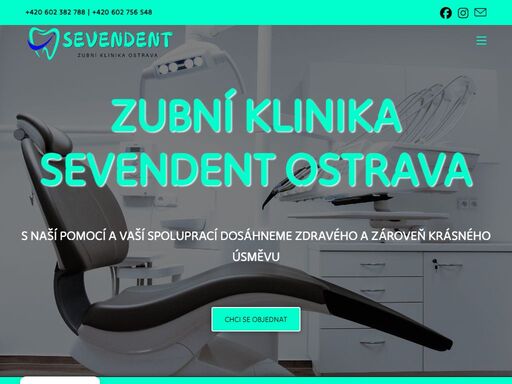 našim klientům nabízíme komplexní stomatologickou péči založenou na bezbolestném a přátelském osobním přístupu - stomatologická klinika seven dent ostrava