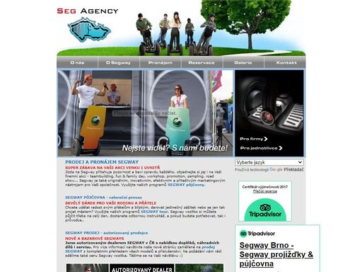 půjčovna a prodejna segways – dvoukolky. individuální pronájem, organizované projížďky, instruktáže, teambuildingy, firemní a předváděcí akce. po celé čr.