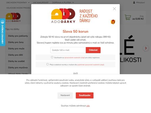 v našem e-shopu si za pár minut vyberete dárky pro každého a pro jakoukoliv příležitost. tradiční i originální dárky ze skla, keramiky, pokladničky, šperkovnice, luxusní dárky… klikněte a uvidíte. 
