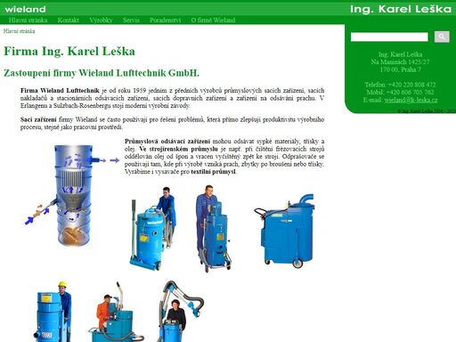 stránky českého zastoupení firmy wieland lufttechnik gmbh & co. kg