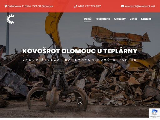 výkup železa, barevných kovů a papíru