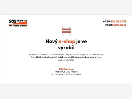 omlouváme se!!!  ceny a aktuální stavy neodpovídají skutečnosti z důvodu poruchy systému.

na odstranění problému pracujeme. pro aktuální ceny a stavy nás kontaktujte  na tel:606 032 032 nebo na e-mail: info@sossklad.cz.

