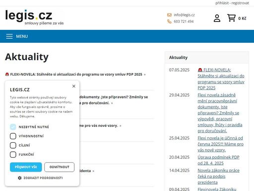 vzory smluv a podání, smlouvy, vzory, podání, vzory smluv, gdpr, legis.cz