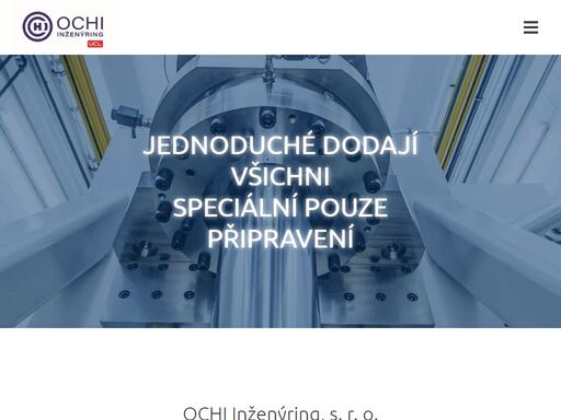 stránky ochi - inženýring, spol. s r.o. společnost se zabývá hydraulickými a mazacími systémy, jevištní technikou, automatizací, výzkumem a vývojem.