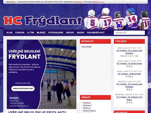 klubový web hc frýdlant