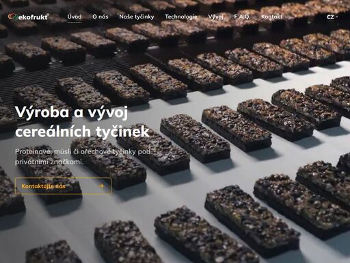 společnost s více než 30letou tradicí s ifs certifikovanou výrobou a vlastním vývojovým oddělením. jsme odborníky na proteinové, muesli, ořechové, ovocné, flapjacks a cereální tyčinky. ovoce z vlastních sadů.