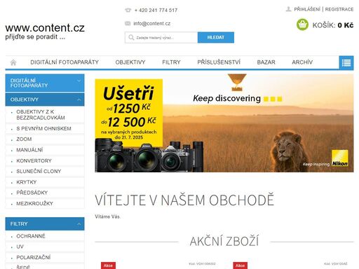 vítejte v našem obchodě, www.content.cz