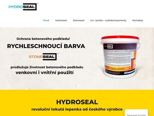 tekutá hydroizolace hydroseal pro stavby a stavební konstrukce. snadná aplikace. ekologicky bezpečná. venkovní i vnitřní použití.