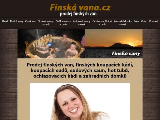prodej finských van, finských koupacích kádí, koupacích sudů, sudových saun, hot tubů a ochlazovacích kádí