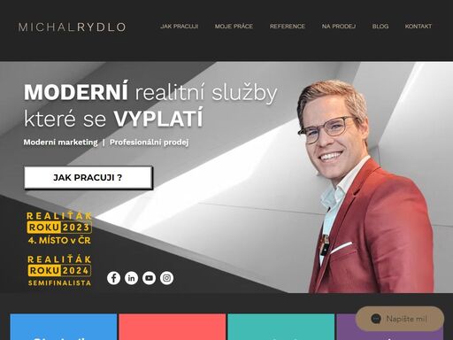 jsem realitní makléř, poradce a marketér. užijte si profesionální služby, které se vyplatí | www.michalrydlo.com