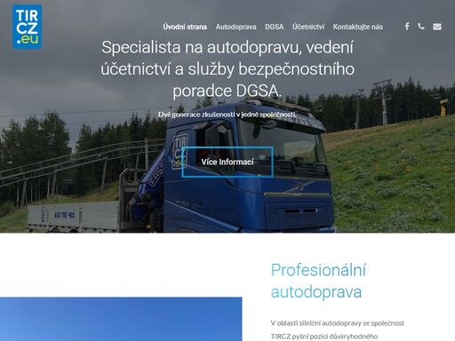 specialista na autodopravu, vedení účetnictví a služby bezpečnostního poradce dgsa. získejte nabídku na míru ještě dnes.