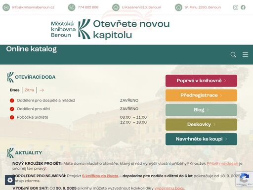 www.knihovnaberoun.cz