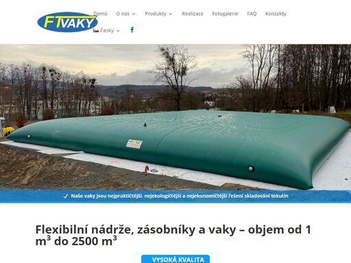 ? výhradní dovozce nádrží ? hasičské vaky · zásobníky na odpadní vodu · na pitnou vodu · na dešťovou vodu · vaky na tekuté hnojivo · nádrže na pohonné hmoty · pro čr i slovensko ·
