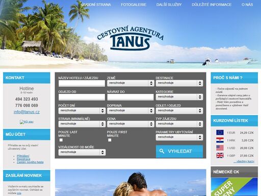 zájezdy, dovolená, last-minute